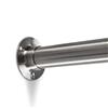 SOTECH Asta guardaroba in acciaio inox 1500 mm ROUND Ø 25 mm con 2 pz. supporto asta guardaroba CIRCLE inox