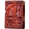 junweideyi Accendino intagliato in legno di sandalo rosso naturale, sostituibile per Zippo (solo custodia), dimensioni inserto compatibile 3,6 cm x 1,2 cm x 5 cm, alloggiamento accendino (stile 19)