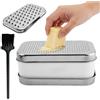 Generico Grattugia per Cucina | con Coperchio e Contenitore da Cucina | Grattugia Multiuso Manuale per Formaggio | per Cetriolo Carota Uso Domestico Campeggio Picnic Grigliata