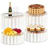 BORDEAG 4 supporti pieghevoli per torte a buffet, per matrimoni, compleanni, feste, caramelle