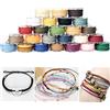 YEFAF 25 rotoli di cordoncino in cotone cerato, per gioielli, artigianato fai da te, braccialetti dell'amicizia, braccialetti per bambini, braccialetti macramè