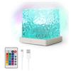 InnovaGoods® Lampada Aurora Boreale, Luce notturna per bambini, 16 colori, 7 intensità, 4 sequenze, Lampada da tavolo, Autonomia 190 minuti, Proiettore di stelle da soffitto per adulti con telecomando