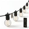 CALEX Catena luminosa LED Vista, 45 m, 75 lampade, luce calda, impermeabile, con telecomando