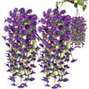 WJnflQN 2 Pezzi Petunie Artificiali Da Esterno 75cm Piante Finte Da Esterno Petunie Fiori Artificiali Per Esterno Pendenti Piante Eterne Simulate Per Fioriere Per Finestre Decorazione