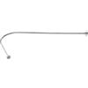 Aohuada Asta per tenda da doccia a forma di L, regolabile, per vasca da bagno, angolo senza foratura, di alta qualità, con facile installazione, 90-130 cm