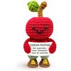 ARYXSEMA Ciliegia Positiva Simpatica Regalo Donna Motivazionale per Compleanno Mamma Amica Collega Maestra e Fidanzata Oggetto Decorativo Portafortuna Divertente e Artigianale per Casa e Ufficio