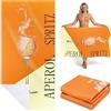 Zocipro Telo Mare Aperol Spritz 90x180 cm - Asciugamano da Spiaggia Grande, Colore Arancione Vivace, Ideale per Viaggi, Piscina e Feste Estive