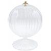Generico Lampada da Altare in Vetro con Stoppino, 12,5 cm Altezza, 10 cm Diametro, Funziona con Cera Liquida, Made in Italy