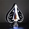 LJJ Espositore per Bottiglie di Vino, Portabottiglie LED Illuminato Bottiglia per Birra, Vino, Champagne, Prosecco,A