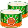 Aottom Candele Citronella Grande, 2x 400g Citronella Profumate Candela in Vasetto, 100% Cera di Soia Originali Candele, durata 150 Ore, Citronella Set di candele per Giardino/Campeggio/Festa/Barbecue/Interno