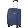 CarryOn Air - Valigia morbida da cabina 55 cm 41 litri leggera con serratura TSA (Blu, Piccolo)