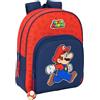 safta SUPER MARIO TRICK - Zaino per bambini, ideale per bambini di diverse età, comodo e versatile, qualità e resistenza, 28 x 10 x 34 cm, blu scuro/rosso, M, Casual