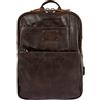 Avirex Zaino in Eco Pelle, Impermeabile, con Porta PC 15.6, in Stile Vintage, Collezione Buffalo BFL17 (Marrone)
