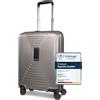 REDOLZ Valigia rigida bagaglio a mano | Trolley piccolo 40 x 20 x 55 cm in polipropilene leggero e resistente | 4 ruote & lucchetto TSA | ultraleggera solo 2,66 kg (Essentials 14)