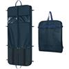 Univivi Borsa per abiti da uomo, con finestra trasparente e porta carte d'identità, per giacca, gonna, camicia e cappotto, Marina Militare, 60''-Navy, moderno