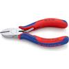 KNIPEX Tronchese laterale cromata con impugnature, 70 15 110 | multicomponente 110 mm
