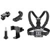 Aumotop Cinghia per Fotocamera Regolabile in Poliestere con Supporto per Cintura Toracica Action Cam, Arrampicata su Sci Bambini e Adulti