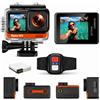 Eyes GO 4K26 Basic - Fotocamera sportiva 4K30FPS WiFi, doppia schermata | 17 accessori, foto 16MP, EIS 2.0, grandangolo 170°, scatola impermeabile 30 m, batteria 1350 mAh, autonomia 90 min