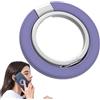 Generic Supporto per anello magnetico per telefono, anello magnetico per telefono, supporto per anello per presa auto, supporto girevole a doppio anello, accesso
