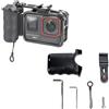 OURHZTB Kit di impugnatura per fotocamera Insta360 Ace Pro 2/Ace Pro, supporto di espansione a sgancio rapido con pulsante di otturatore, interfaccia cold shoe per accessori per fotocamera DJI Osmo