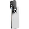 Sxhlseller Lente per Microscopio Portatile per Telefono, Lente per Microscopio per Telefono in Vetro Ottico in Lega di Alluminio 40X 80X 120X CRI 92 Clip Ricaricabile per Studenti