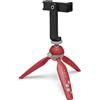 JOBY HandyPod 2 Kit, Treppiede da Tavolo per Smartphone, Supporto per Telefono GripTight 360 e Supporto a Perno, Action Cam, Fotocamere Mirrorless, Dispositivi fino a 1 kg, Rosso