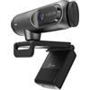 j5create Webcam 2K @60FPS con AI Framing, messa a fuoco automatica, microfono ad alta fedeltà, copertura per la privacy e supporto estensibile, compatibile con Zoom/Teams/Meet (JVU302)