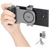 KIWIFOTOS Grande supporto per fotocamera con funzione zoom rimovibile, telecomando wireless e treppiede per iPhone 59-85 mm