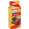 KODAK FunSaver Flash Fotocamera usa e getta 27exp - 35mm, flash automatico ON/OFF, indicatore LED, controllo automatico dell'esposizione - Nera.