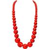 COLORFUL BLING Collana etnica con perline in legno naturale per uomo e donna, catena in legno africano, collana a filo grosso, gioielli hip hop, 75 cm, Legno, Legno