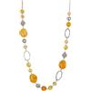 FULU AUTUMN Collana Lunga di Perle in Argento - Collana Boheme Lunga con Perle di Cristallo e di Pietra Gioielli Fantasiosi - Bella Idea di Regalo per la Festa della Mamma, Pietra Cristallo, Nessuna