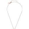 Purelei Collana laterale Cross - impermeabile e regolabile | catena in acciaio inox con ciondolo a croce laterale | placcato oro 14 K/18 carati | simbolo moderno di forza e equilibrio