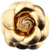 ALMLEU Spilla Delle Signore Spilla a forma di fiore rosa in pelle PU color oro e argento da 5 cm, spilla bavero donna, fibbia for sciarpa, accessori(Color 2)