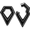 ERKUOO 2 PC Ear Hangers Calibri Peso dell'orecchio in acciaio inossidabile Espansore Penzolare Tunnel auricolari Tappi Barella Piercing Gioielli 8mm