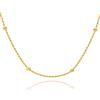 OROVI Collana Donna Argento 925 placcata oro 18kt Collana 42 cm, estendibile fino a 45 cm, Made in Italy, gioiello anallergico confezionato in un elegante astuccio portagioie