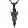 Friggem Collana vichinga, da uomo, in argento sterling 925, martello/freccia/vegvísir/corvi vichinghi, amuleto gioielli regalo per uomo e donna, Argento sterling