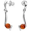 Copal Orecchini In Argento Con Ambra Baltica Per Donna Argento 925