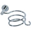 Wenko 17809100 Porta Asciugacapelli Elegance Power-Loc con Portacavo, Fissaggio Senza Trapano, Pressogetto di Zinco, 10,5 x 8,5 x 18 cm, Cromo