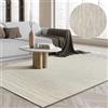 the carpet Boho Natur Wool Tappeto in lana tessuto a mano in un look boho scandinavo naturale, fatto a mano per uno stile unico, crema, 200 x 290 cm