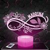 Lampephoto.fr - Lampada 3D Regalo Infinito per La Migliore Madrina Luce Notturna Tattile, Natale, Regalo di Battesimo, Regalo per L'Annuncio Della Gravidanza, Regalo per La Madrina