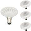 QLEE Lampadina LED BA15D 12V 7W AR70 Luce Riflettore 3000K Bianco Caldo 700LM Fascio 38° Sostitutiva per Alogeni 70W Illuminazione LED Confezione da 4 Pezzi