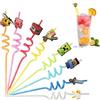 Biuebinc 8 cannucce per bambini, in plastica, riutilizzabili
