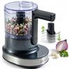Nutrilovers NUTRI-CHOPPER 4D tritatutto elettrico con funzione AUTO-BLADE - senza BPA - marchio tedesco - Food Processor trituratore universale per cipolla carne, noci, pesto