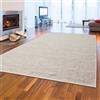 Teppich-Traum Tappeto elegante in lana tessuto a mano sala da pranzo resistente di alta qualità crema-beige, 160 x 230 cm