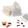 Jxiwfvl 50 sacchetti di cotone con coulisse, sacchetti per spezie per cucinare bustine di tè riutilizzabili sfusi, sacchetti di garza per caffè freddo 10,2 x 7,6 cm per tè speziato filtro da cucina zuppa