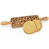 Algis Crafts NOTE MUSICALI Mattarello Legno Goffrato | Mattarello Inciso | Rullo per Biscotti e per Modellare | Mattarello Decorativo per Biscotti di Algis Crafts