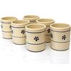 Fratelli Colì Colì Set Bicchieri Cilindrici Senza Manico Linea Stelle, Bicchiere Terracotta Acqua e Vino, 6 Pezzi, Maioliche e Terrecotte dal 1650