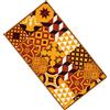 TREND TAPPETO BAGNO CUCINA MULTIUSO PASSATOIA EMMEVI TESSITURA PIATTA FANTASIA PIASTRELLE mod.FAKIRO36 MADE IN ITALY (57x240 cm, Arancio)