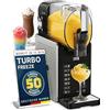 LEBENLANG Macchina per granite di alta qualità, 2 l, 5 modalità e 15 minuti QuickFreeze, incluso libro di ricette e pulizia dell'auto, macchina per gelati per la casa