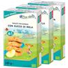 FLEUR ALPINE Biscotti Baby con Succo di Mela, 3x120g I Snack Alimento Completo per Bambini dai 6 Mesi in Su I Snack Fette Biscottate Integrali senza Zuccheri Aggiunti I 18x2 Biscotti